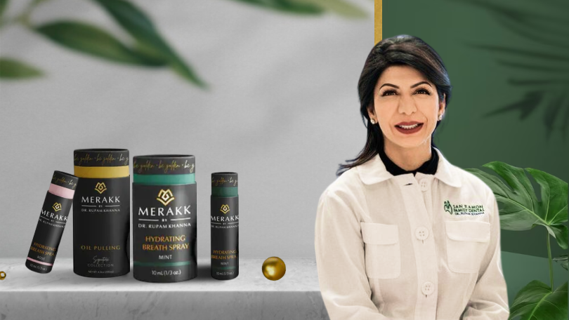 MERAKK, a company founded by Dr. Rupam Khanna, offers self-care products that exemplify joy in simplicity and sustainability