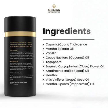 Ingredients for Oil Pulling Signature Collection